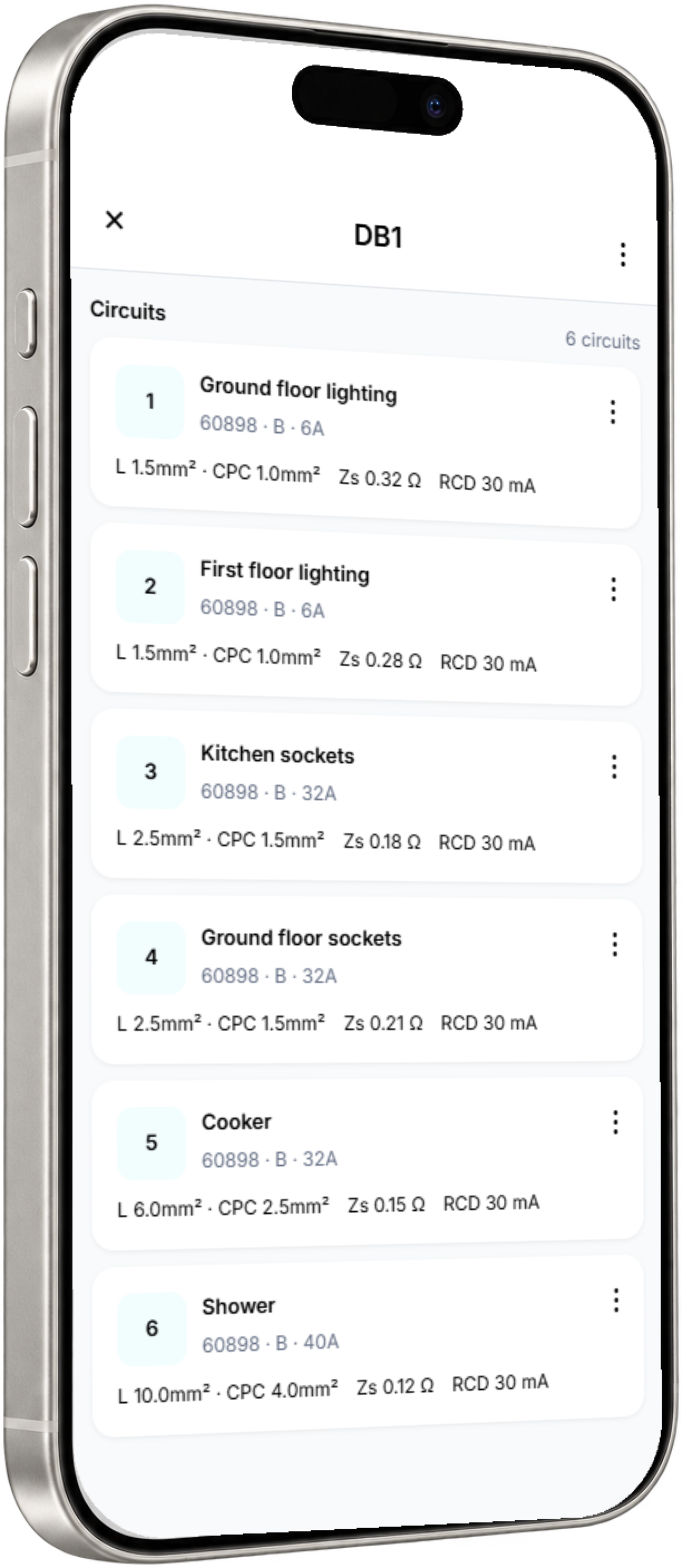 Certly phone showing distribution-board circuits